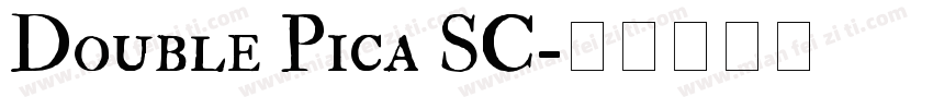 Double Pica SC字体转换